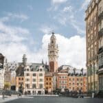 View on the Grand Place of Lille Flanders France Generalle de Gaulle